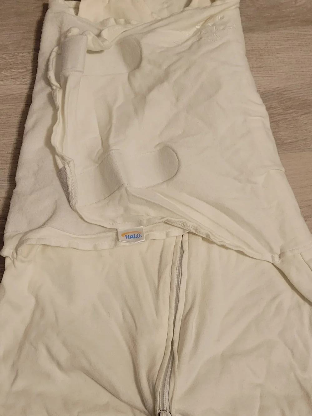 Halo Newborn Cream Zippered Baby Sleep Sack
